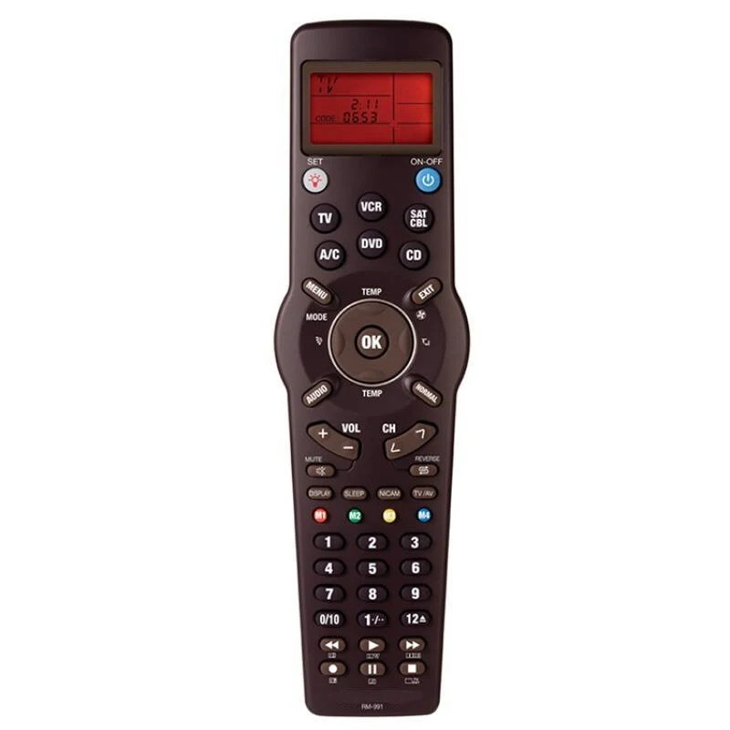 

wholesale remote FOR Chunghop RM-991 TV/SAT/DVD/CBL/CD/AC/VCR 3xAAA universal remote control learning for 6 nets in 1 code