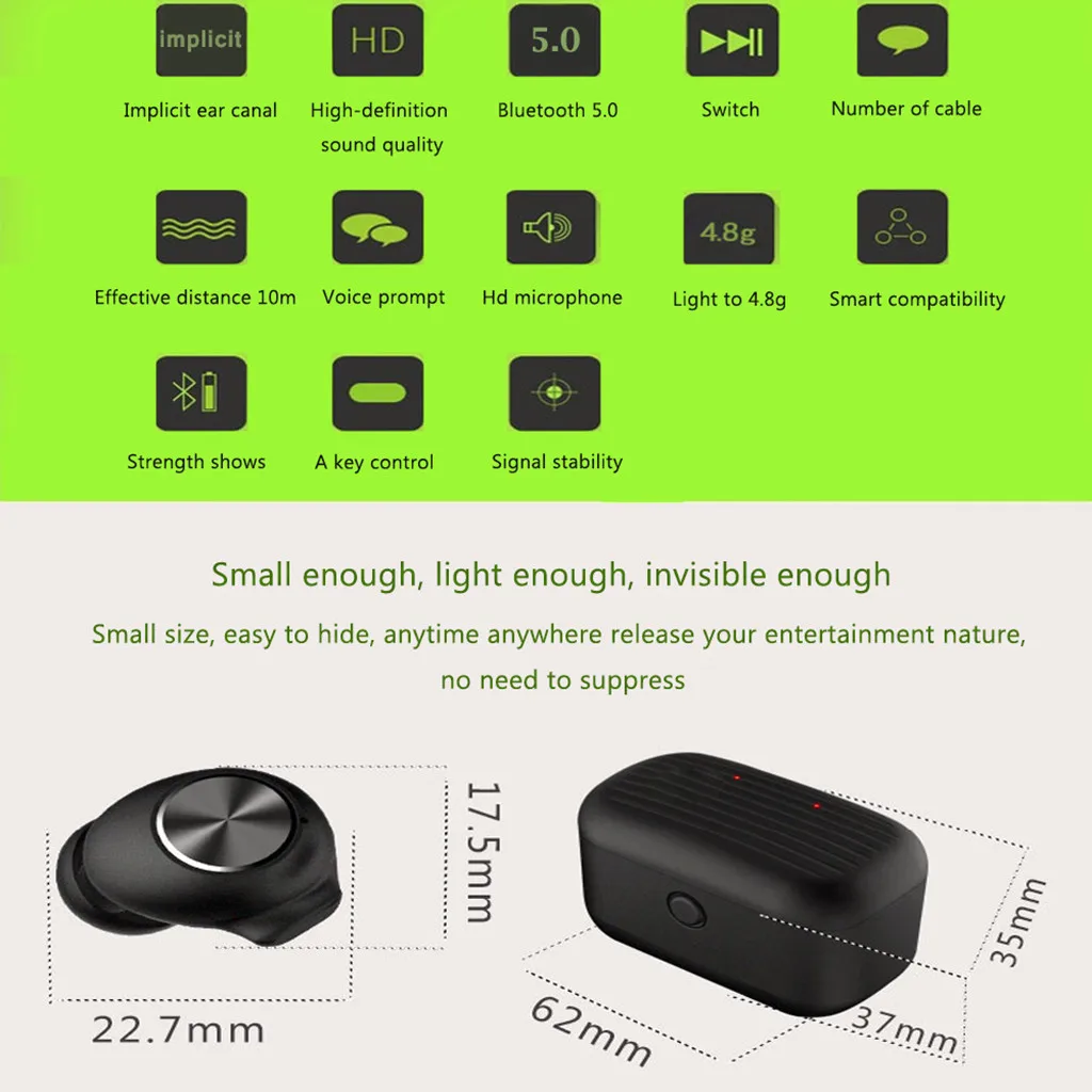 Mosunx Bluetooth гарнитура с сенсорным управлением с микрофоном беспроводная гарнитура стерео наушники микрофон с зарядным устройством для мобильного телефона