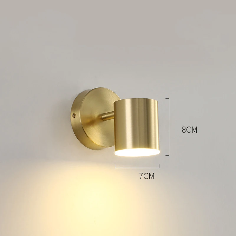 wall lights for bedroom 1Pc Nordic Simple Golden Wall Lamp Modern Home Bedroom Bedside Reading Night Light night lamp for bedroom wall