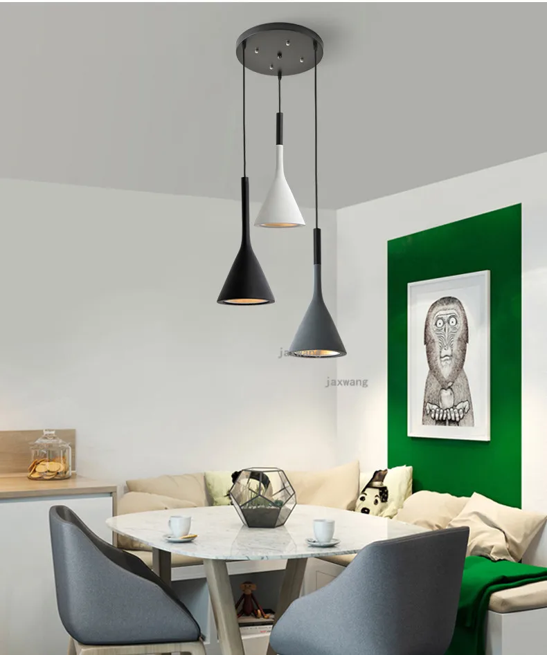 Скандинавский светодиодный подвесной светильник, подвесной светильник в стиле лофт, минималистичный подвесной светильник для гостиной, подвесной светильник, освещение для кухни