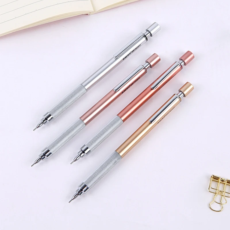 Professional Metal Mechanical Pencil 0.5mm 0.7mm Automatic Graphite