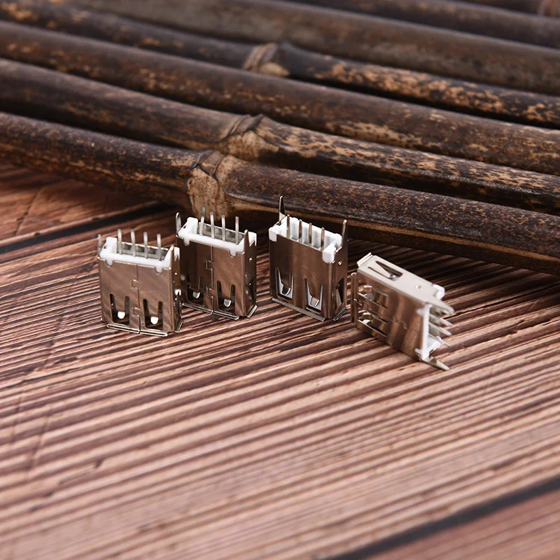 USB гнездо типа A 4Pin 180 градусов припой разъем
