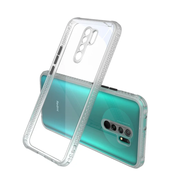 Anti-Fall Clear Case For Xiaomi Redmi 9 9A 9C 9T 8A 10 Case Hard Acrylic Transparent Cover For Redmi 8A 9A 9 9C 9T K40 Pro Case 6