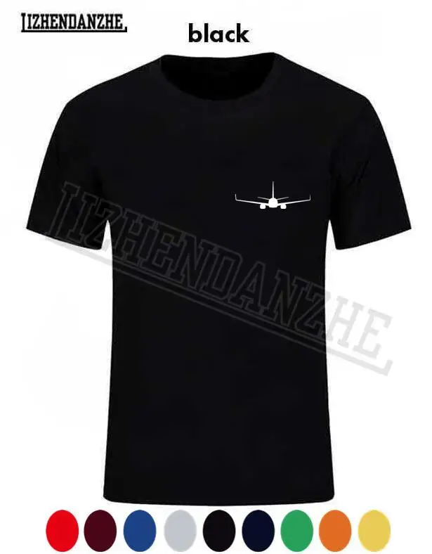 

High quality aircraft High quality BOEING 737 PRINT summer new man t shirt new men t-shirt clothes K259