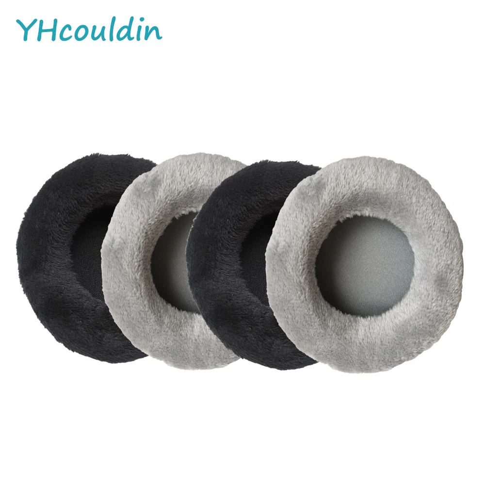 YHcouldin Velvet Ear Pads for Sennheiser HD540 HD540II Headphones Replacement Ear Cushions Soft Black and Grey Earpads Cover