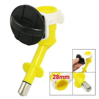 

New Cage Mount Pet Dog Puppy Drinking Feeding Hanging Water Bottle Head Yellow