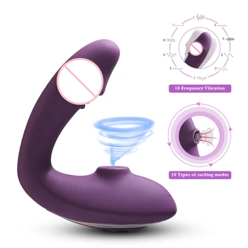 Vagina Sucking Vibrator G Spot Dildo Oral Sex Suction Clitoris Stimulator Erotic Sex Toy for Women Female Masturbator 3