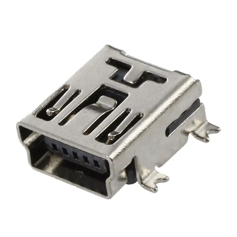 Замена мини Тип usb B Женский 5 Pin держатель для печатной платы Джек Зарядное устройство Разъем 10 шт