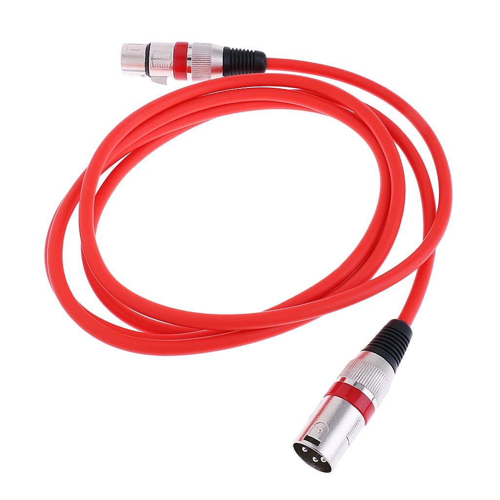 2M/6Ft XLR Male/Female Balance 3pin MIC Shielded Cable Microphone Audio Cord