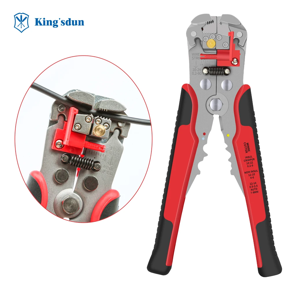 Electric Wire Stripper Crimper Plier Stripping Cable Terminal Tool Kit Automatic 