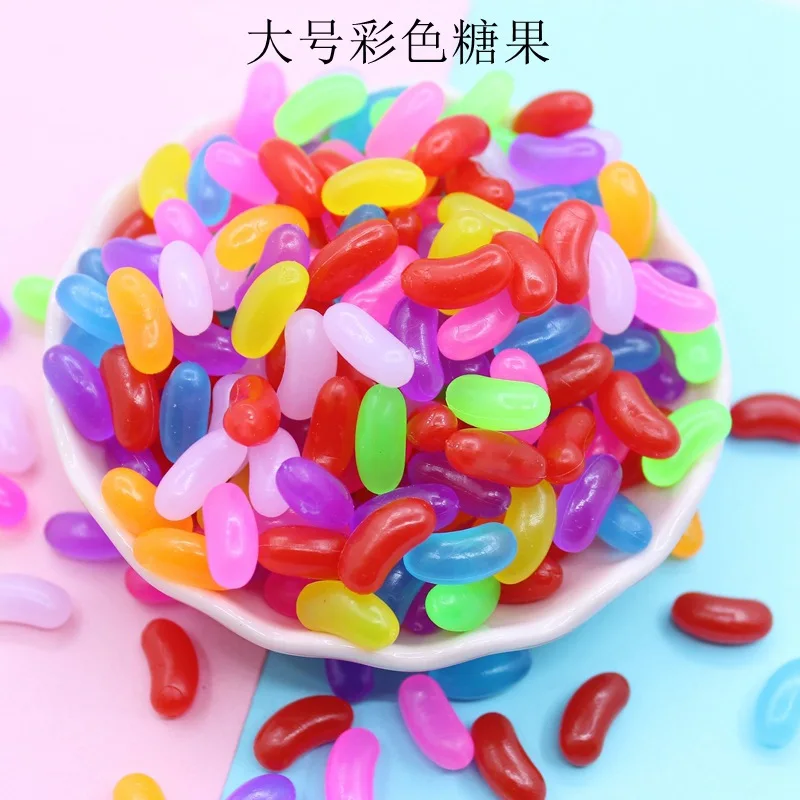 Soft Rubber Simulation Candy Miniature Resin Cabochon Kawaii Fake Food DIY Phone Case Decoration Scrapbooking Craft Supply 30Pcs