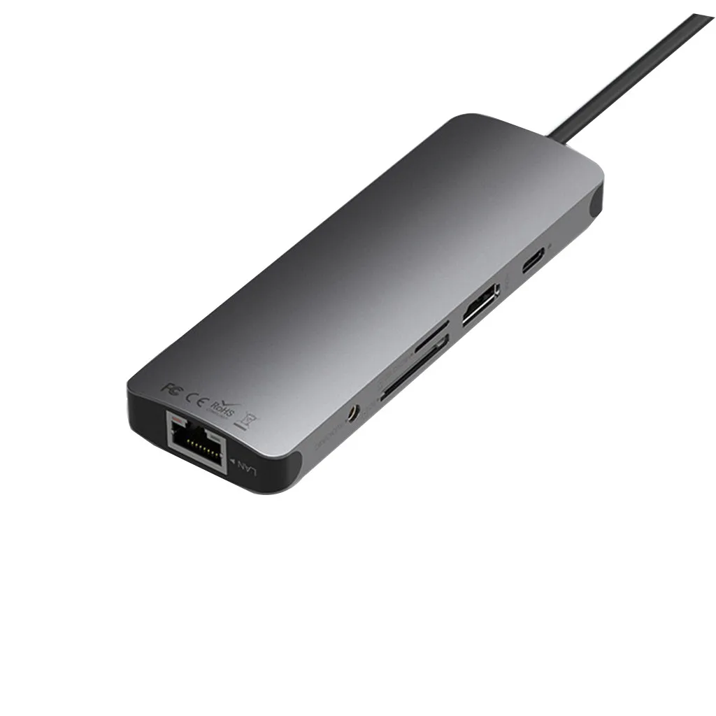 Usb type C Hub 9 в 1 USB C к HDMI с Ethernet type C SD TF Аудио 3 адаптер usb-портов для портативного ПК ноутбука# G30