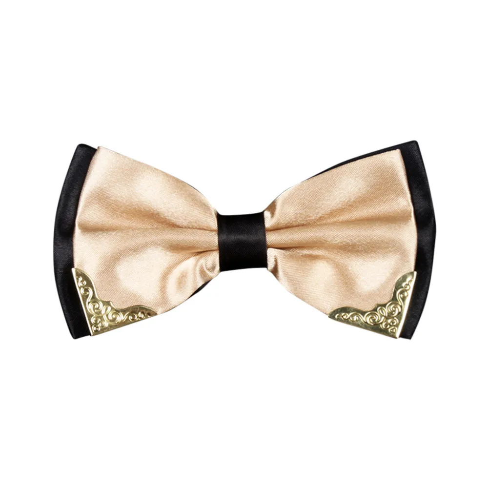 Мужской двухцветный металлический угловой галстук-бабочка британский модный регулируемый галстук-бабочка Свадебный смокинг галстук-бабочка галстук gravata 50