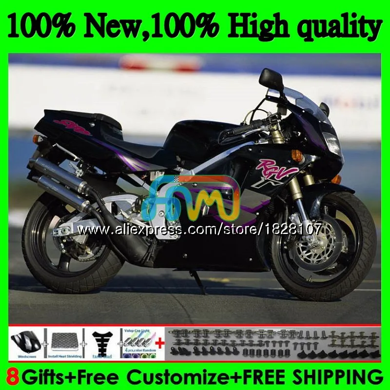 Корпус для SUZUKI SAPC VJ21 RGV250 88 89 90 глянцевый blk 91 65BS. 108 RGVT250 VJ 21 RGV-250 VJ22 RGV 250 1988 1989 1990 1991 обтекатель - Color: No. 1
