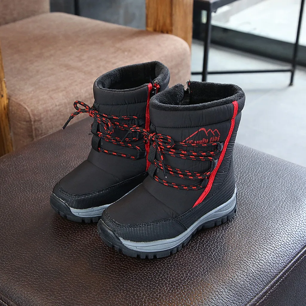 

Boys shoes boots camouflage winter style full plus size 27 to 41 snow boot antiskid sole children warm thick fur free shipping#3