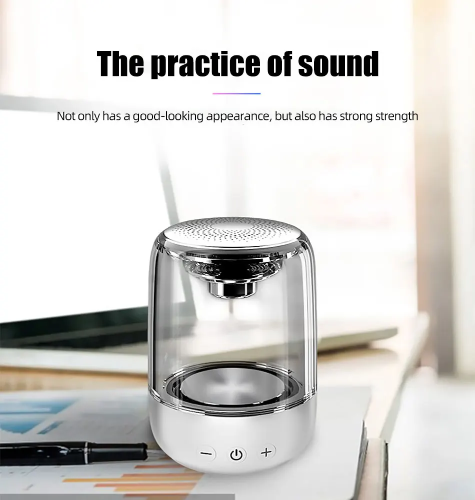 !ACCEZZ Bluetooth Speaker Portable Wireless Loudspeaker Waterproof Stereo Column Romantic Colorful LED Support TF Card with Mic (4)