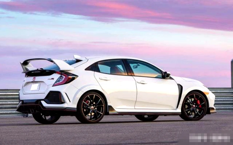 Для Honda Hatchback Civic Спойлер ABS пластик Неокрашенный праймер цвет украшение в виде хвостового крыла задний спойлер багажника