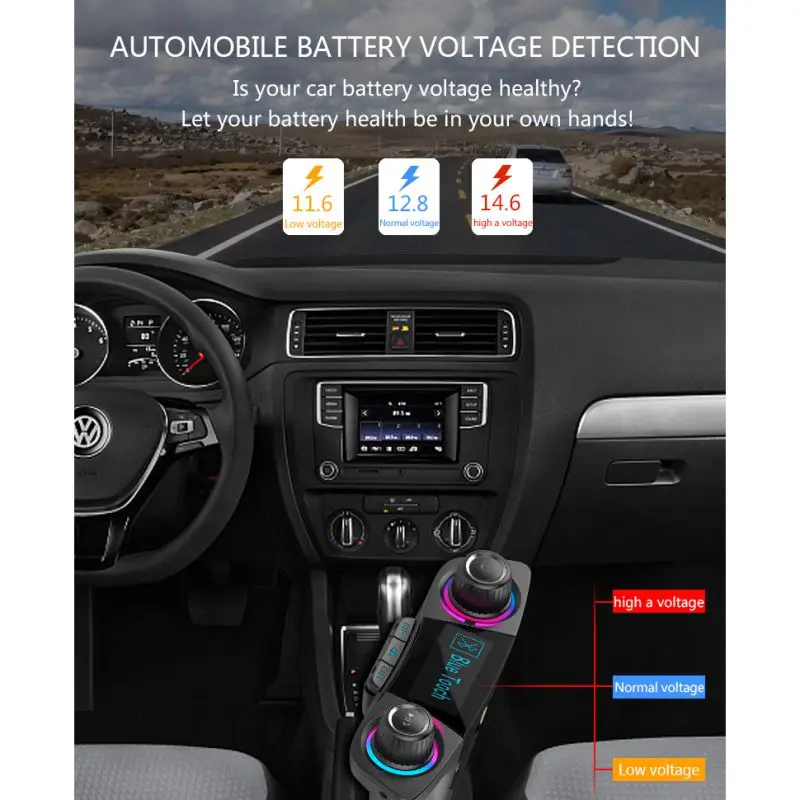 Двойной USB зарядное устройство 2.1A Hands Free беспроводной Bluetooth fm-передатчик Aux модулятор Автомобильный комплект автомобильный аудио mp3-плеер автомобильные аксессуары
