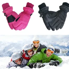 От 1 до 12 лет, Детские Зимние теплые перчатки для девочек и мальчиков, лыжные водонепроницаемые перчатки, детские велосипедные перчатки для альпинизма