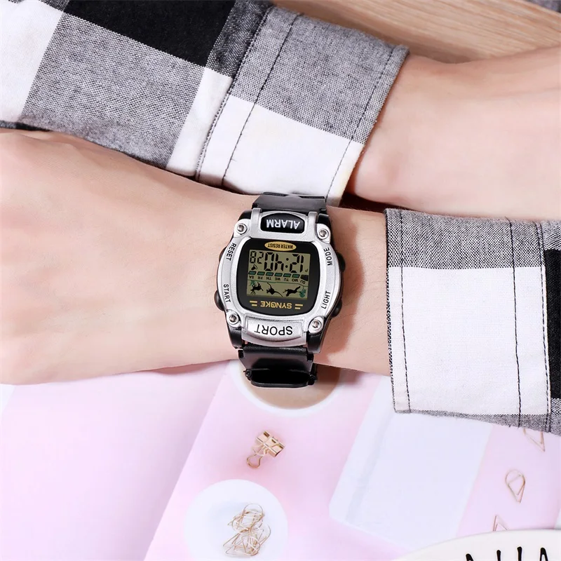 

Fashion Children's Digital Watch 30M Waterproof Animal Pattern Boy Girl Student LED Digital Electronic Watch Kids Watches Gift