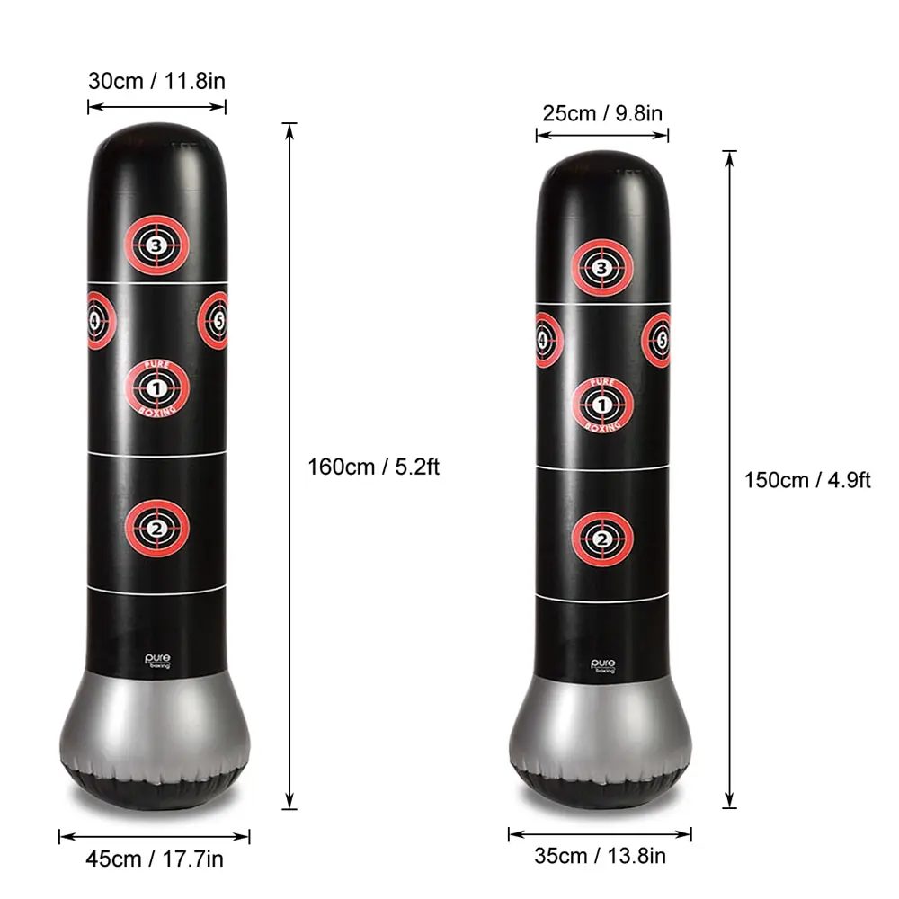 Фитнес-боксерская сумка надувная боксерская башня 160 см/футов отдельно стоящая боксерская мишень