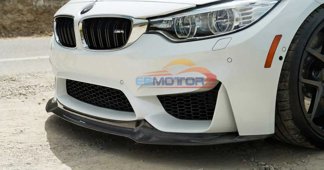 3 к Настоящее углеродное волокно передний спойлер для BMW F80 M3 F82 F83 M4 2014UP B256