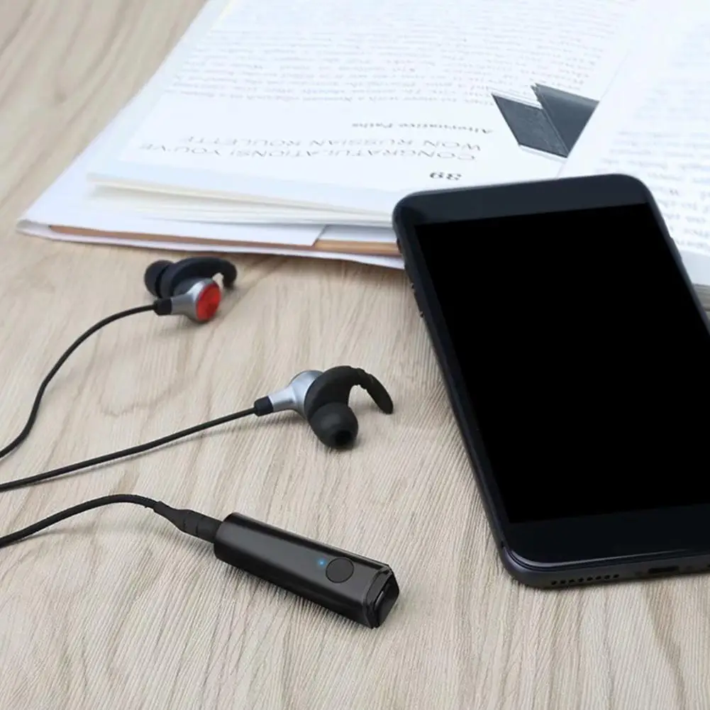 Bluetooth 5,0 беспроводной приемник громкой связи 3,5 мм аудио наушники RCA адаптер с микро-usb кабель зажим