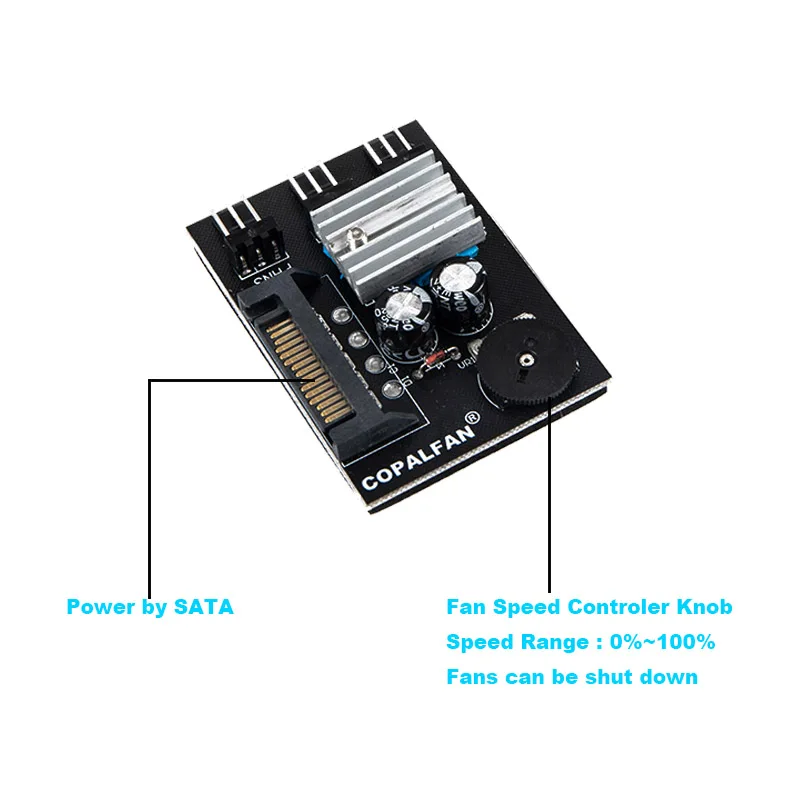 3Pin, 3Pin, 5 Way Molex, SATA 3-Pin,