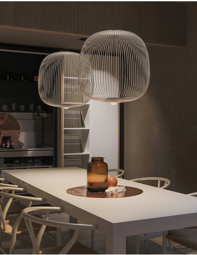 Современные Foscarini спицы 1/2 подвесные светильники светодиодные промышленные лампы птичья клетка дизайнерский светильник для гостиной столовой подвесной светильник