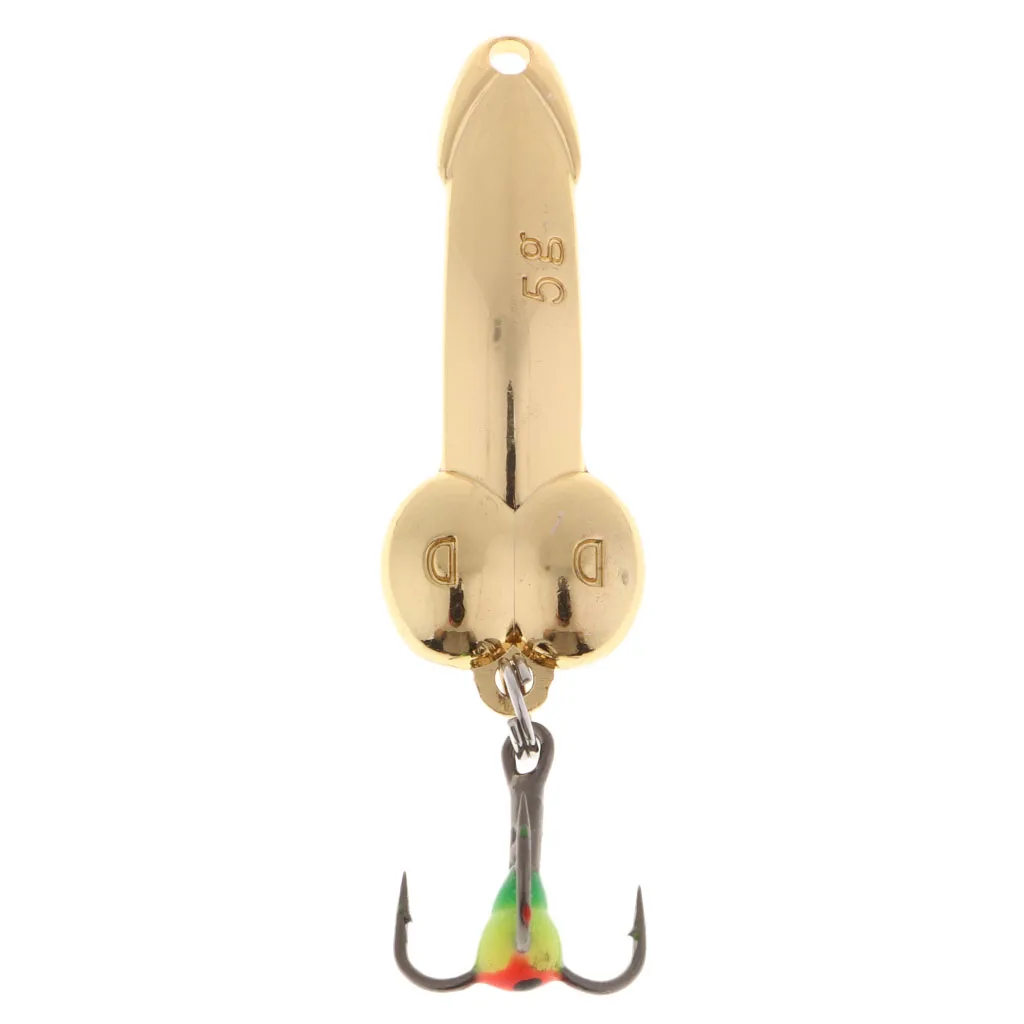 Spoon Fishing Lures 5g-20g With Treble Hooks Gold Metal Hard Fishing Baits