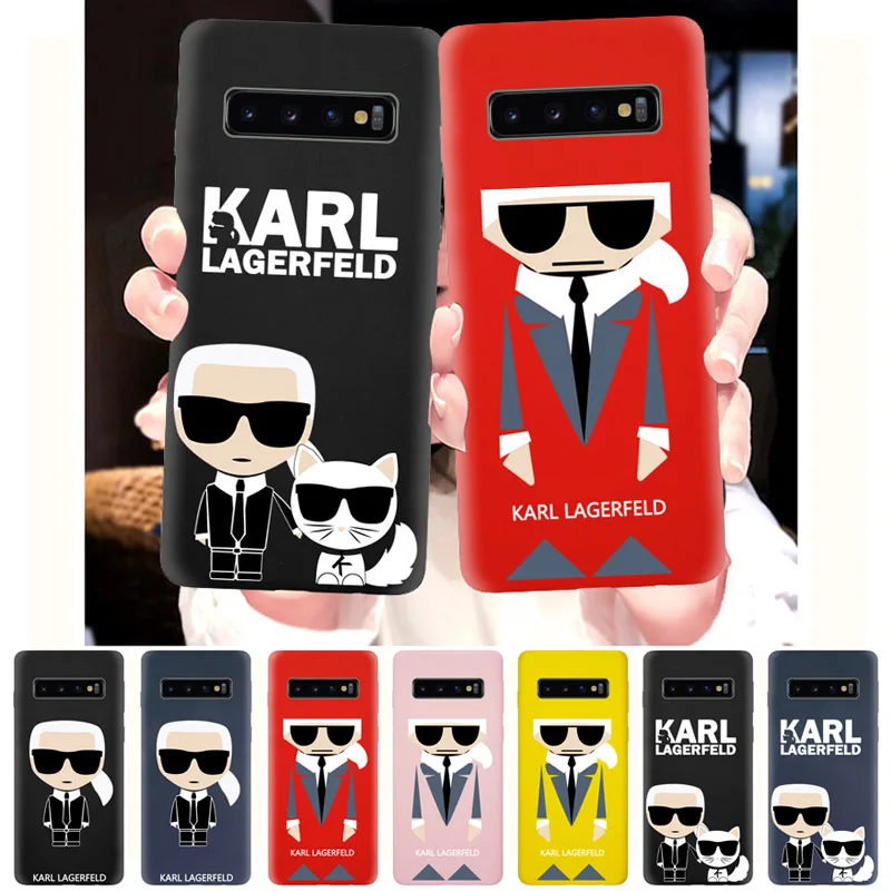 

Sport Case for Samsung Galaxy S10 S9 S8 S7 S6 Plus Silicone Sport Phone Cover Soft Coque Karl Lagerfeld