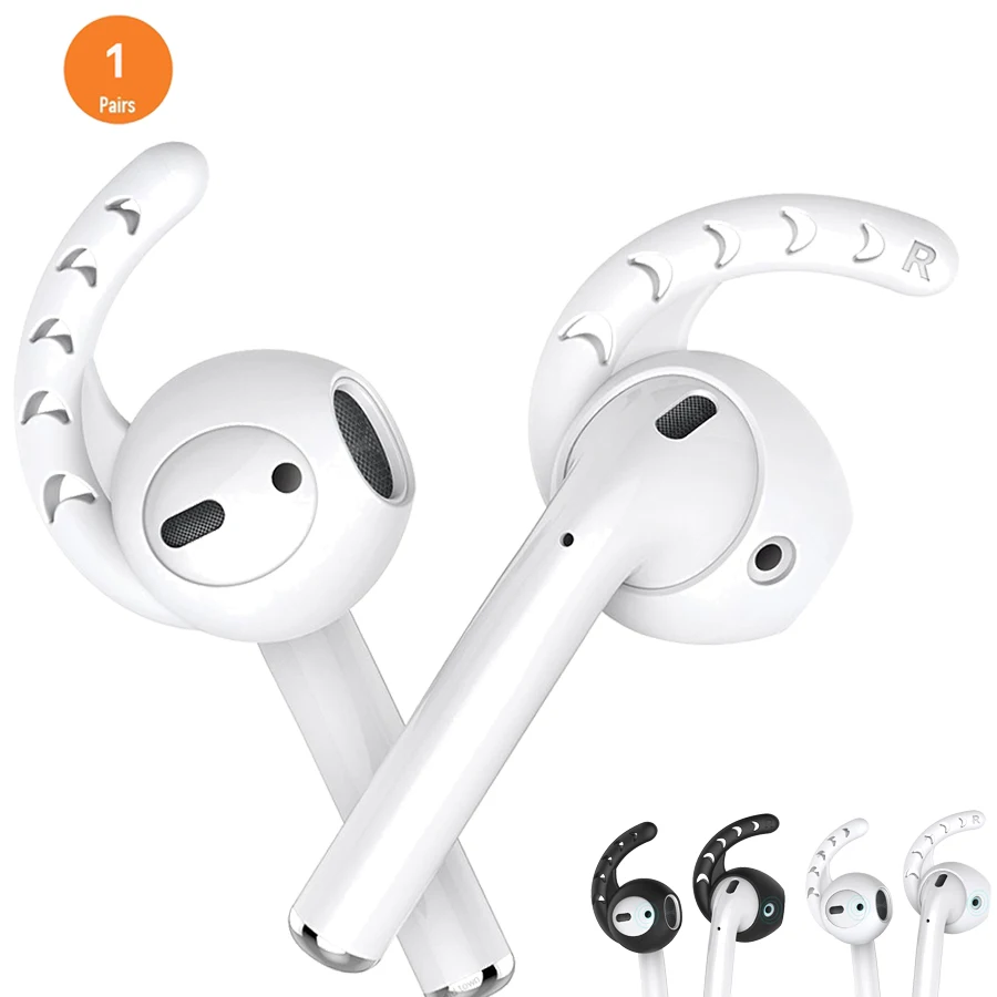 

For Airpods 1 2 Silicone In-ear Earbuds Cover With Hook for Airpods Accessories for Earpods Ear Tips