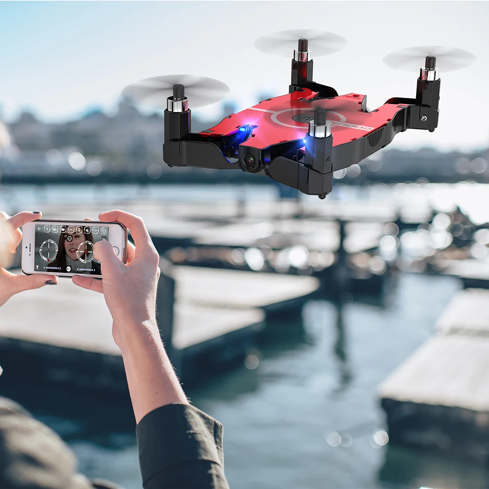 Набор T49 дрона с дистанционным управлением с 720P Камера HD 6-Axis Gyro 2,4G WI-FI FPV Бесщеточный Радиоуправляемый квадрокоптер складной G-sensor RC Карманный Дрон для селфи