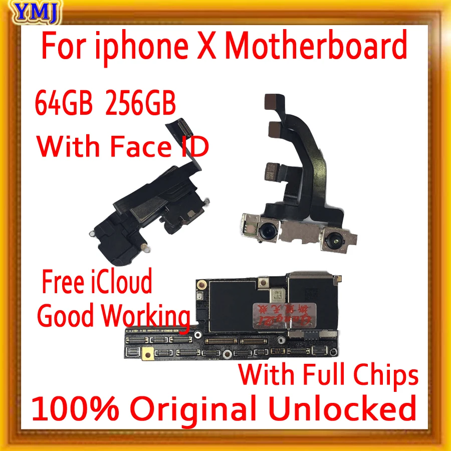 Материнская плата для iPhone X с идентификатором лица/без идентификатора лица