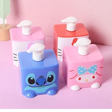 1 шт. мультфильм KT Melody стежка 400 мл ручное давление дома кухня ванная комната Мыло Лосьон Диспенсер