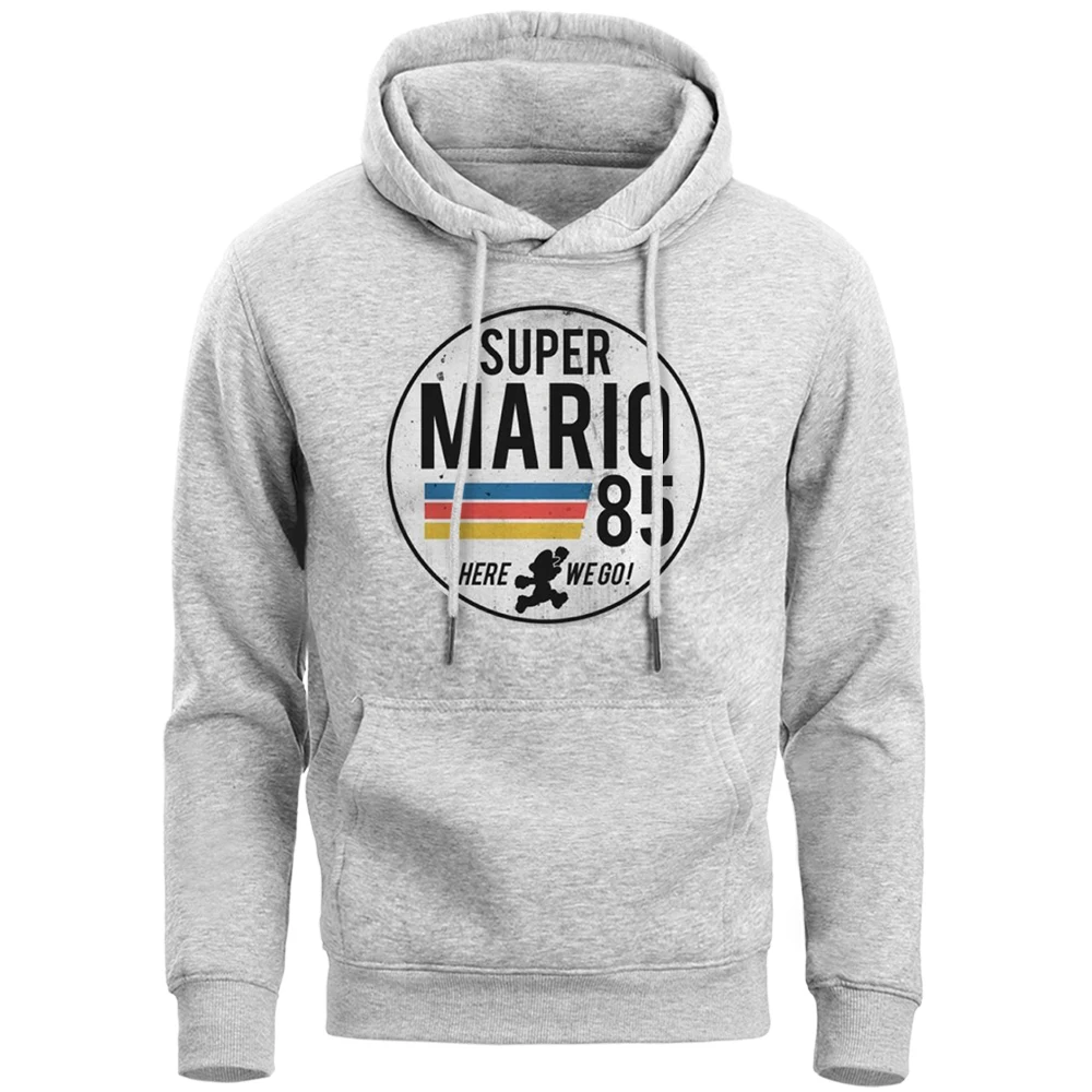 

Super Mario 85 Game Hoodies Sweatshirts Men High Quality Softwear Male Hoddie 2019 Spring Autumn Warm Fleece For Gamers Pollover