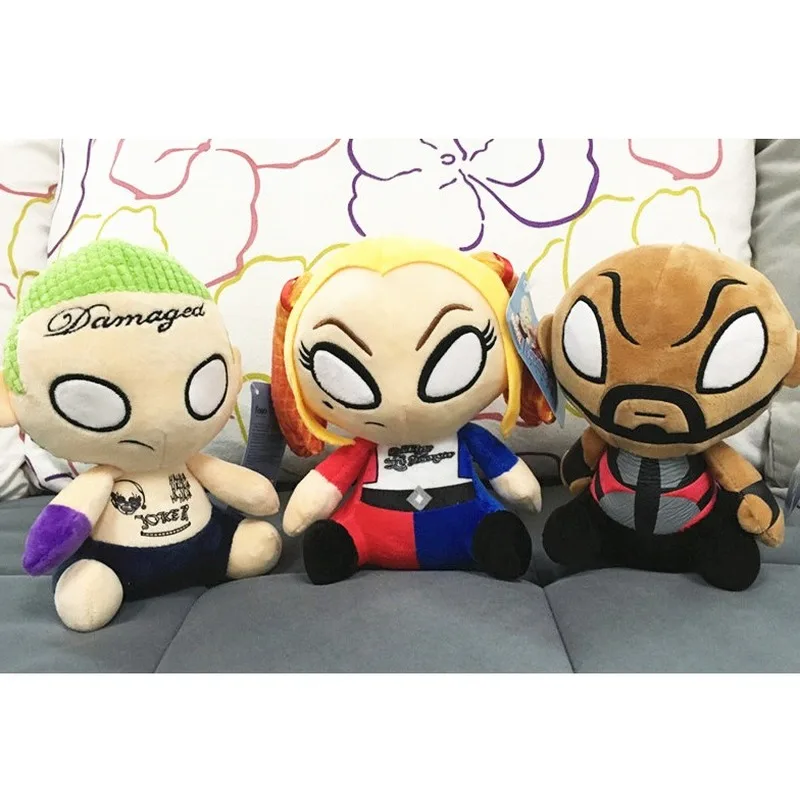 Отряд Самоубийц Harley Quinn уродливая девушка плюшевая игрушка аниме кукла Peluche из