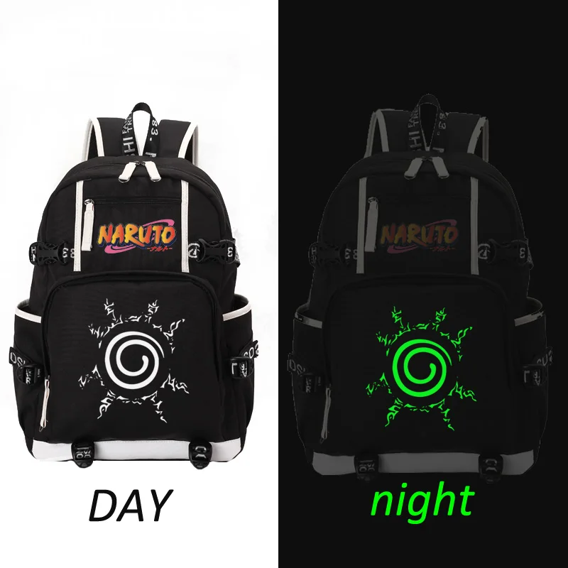 NARUTO Rinnegan school bag backpack student school bag Notebook backpack Daily backpack - Цвет: style3 black