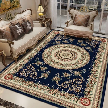 

Carpets Persian Vintage Carpet for Living Room Bedroom Mat Non-Slip Area Rugs Absorbent Boho Morocco Ethnic Retro Carpet