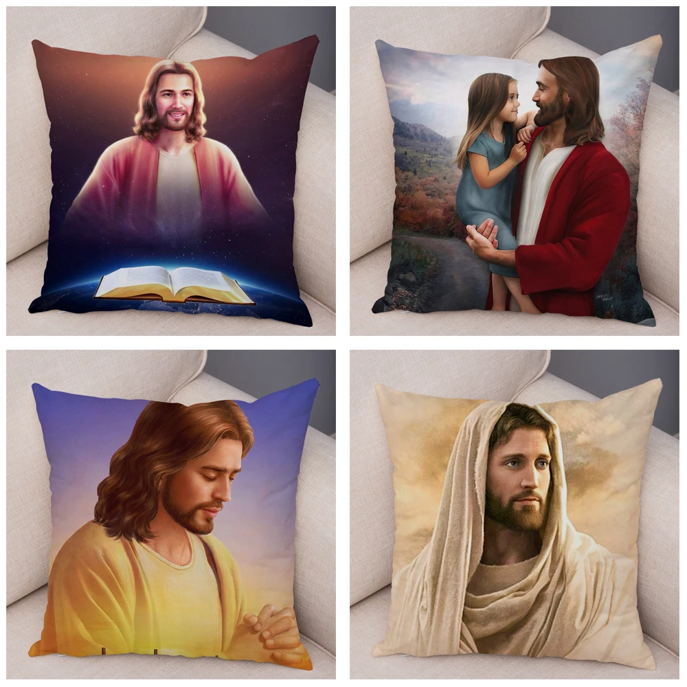 Vintage Jesus Christ Cushion Cover Sofa Home Decor 45x45cm throw pillow cover,cushion covers,pillow case,pillow covers,cushion cover