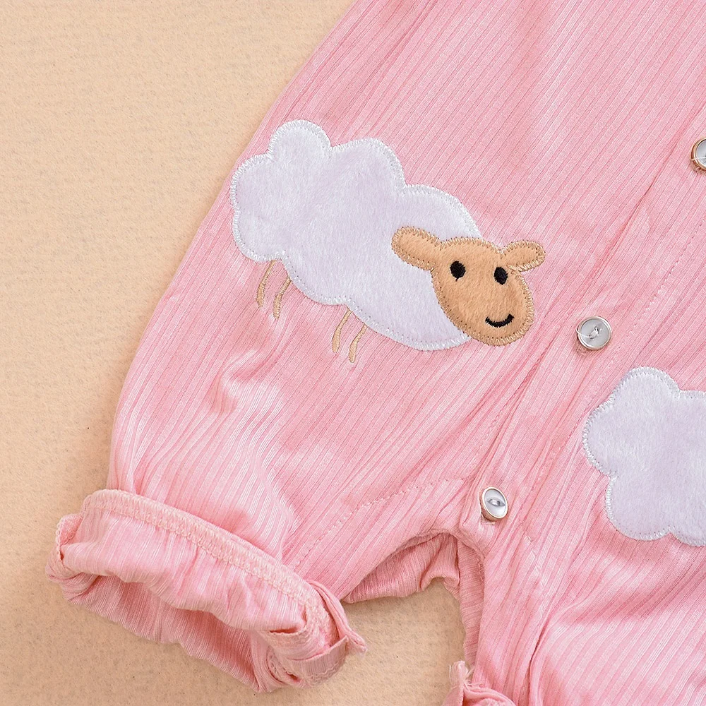 New Newborn Baby Girls Rainbow Colorful Printed Long Sleeve Winter Cotton Romper Kid Jumpsuit Playsuit Outfits Clothing 0-24M