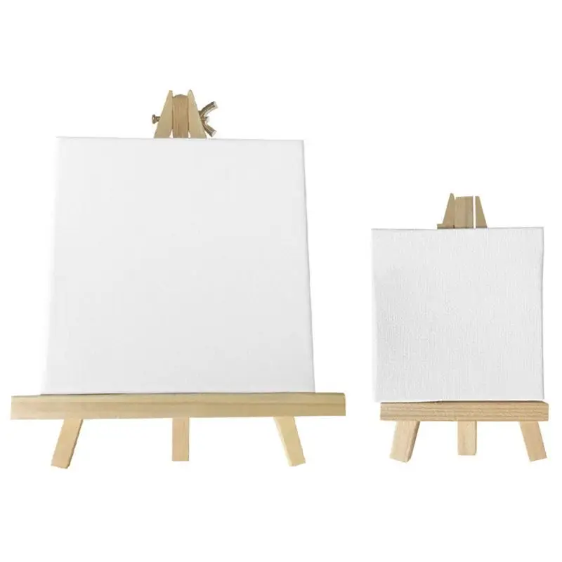 

2PCS Mini Sketching Easel Set Painting Canvas Multifunctional Drawing Stands for Home Drawing Artists