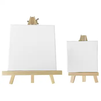 

2PCS Mini Sketching Easel Set Painting Canvas Multifunctional Drawing Stands for Home Drawing Artists