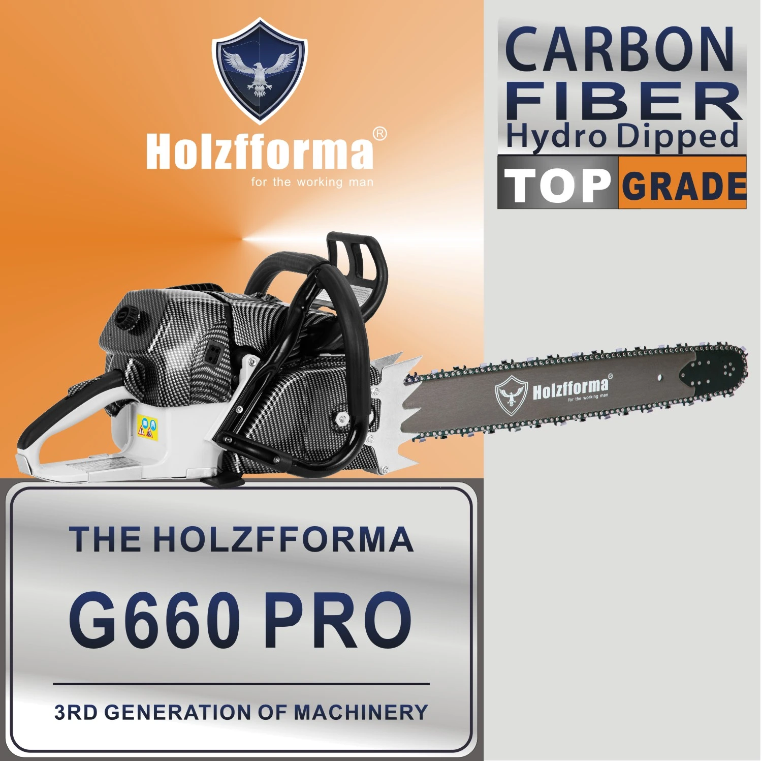 Farmertec Made 92cc Holzfforma G660 Pro Top Grade Chainsaw Power Head