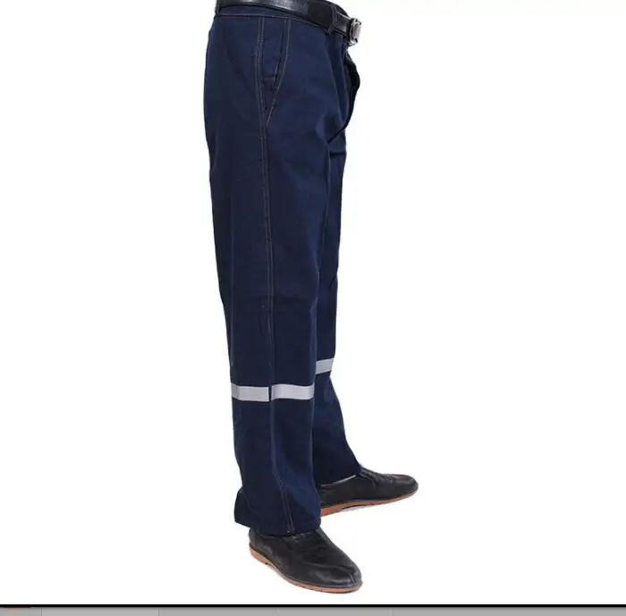 cargo work pants with reflective tape