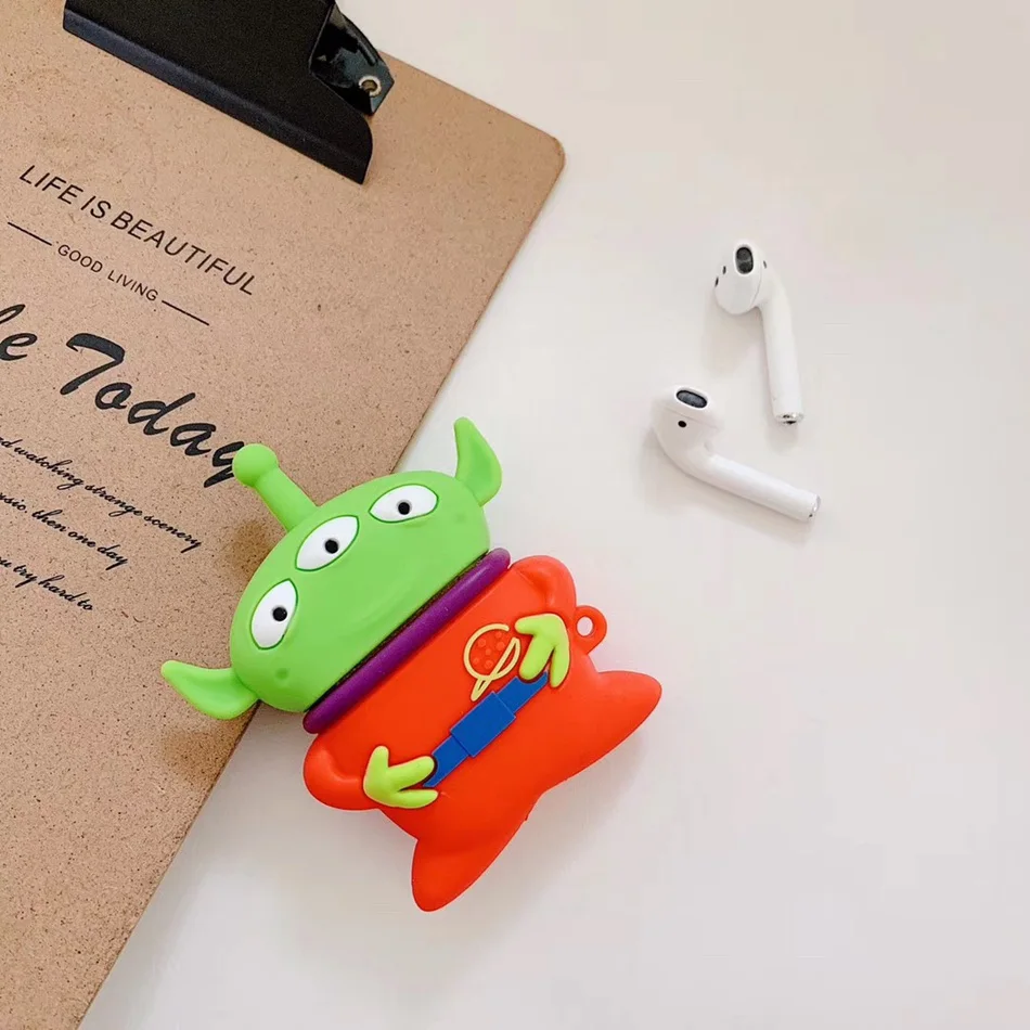 3D силиконовый Bluetooth беспроводной чехол для наушников для AirPods 2 чехол Чехол с милой собачкой для Apple Air Pods чехол аксессуары ремешок
