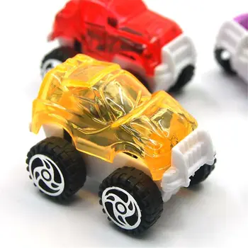 

6pcs Candy Color Transparent Pull Back Jeep Car Toys Baby Mini Cars Toys Kids Boys Toys Party Favors Gift 72XC