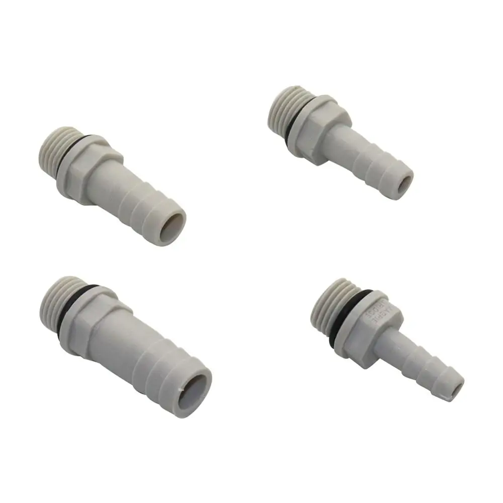 Plastic Hose Fitting 1 Pc 6mm 8mm 10mm 12mm Barbed Tail 1/4" BSP Male Thread Connector Joint Coupling Adapter Pipe Fittings hose pipe fitting pipe fitting water pipe fitting