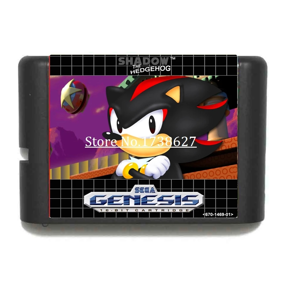 Shadow(In Sonic 1) игровой картридж 16 бит для игровых приставок sega MegaDrive& Genesis