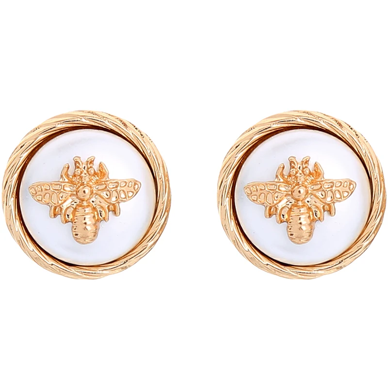 6 пара/лот высокого качества модные ювелирные аксессуары металлические насекомые серьги в виде пчел